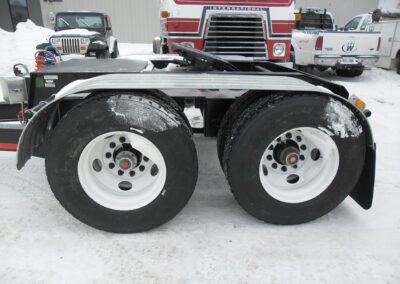trucks in the snow